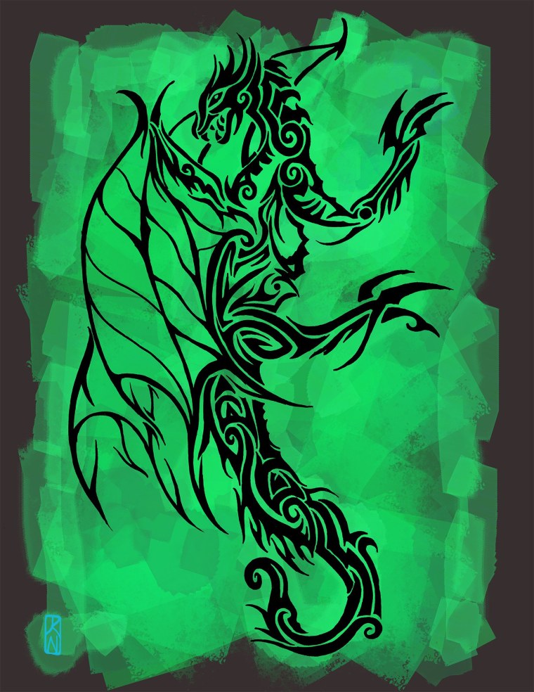 Красивые Абстракции драконы