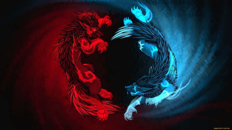 Дракон и Феникс Китай Инь Янь