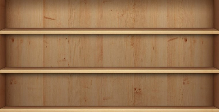 Обои с полочками