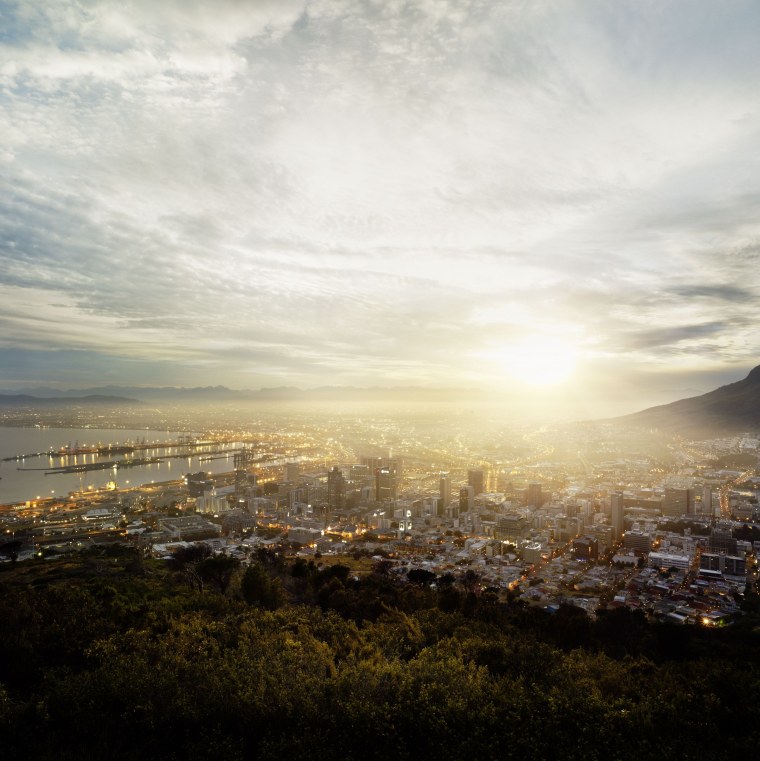 Вид на город с горы