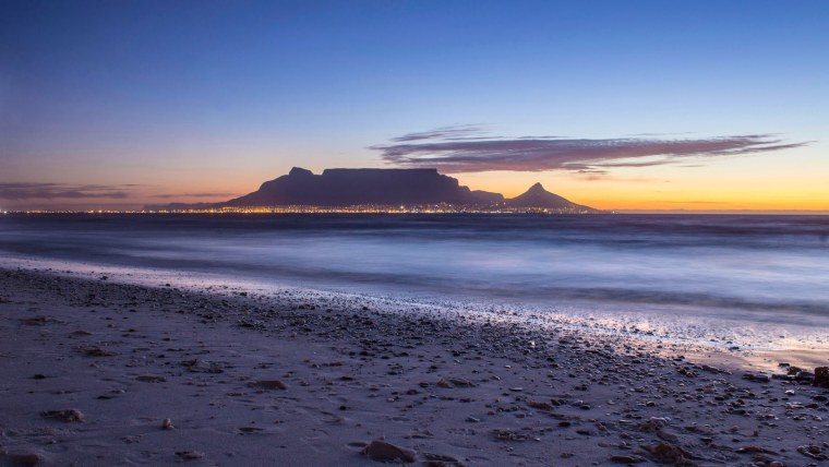 Кейптаун столовая гора закат