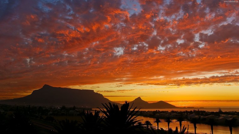ЮАР Кейптаун на закате