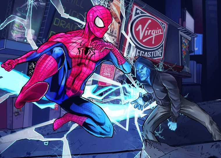 Электро Спайдер Мэн