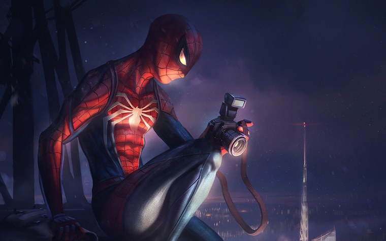 Человек паук через вселенные Веном