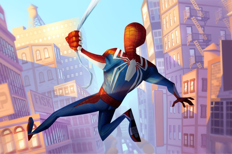 Человек паук пс4 арт