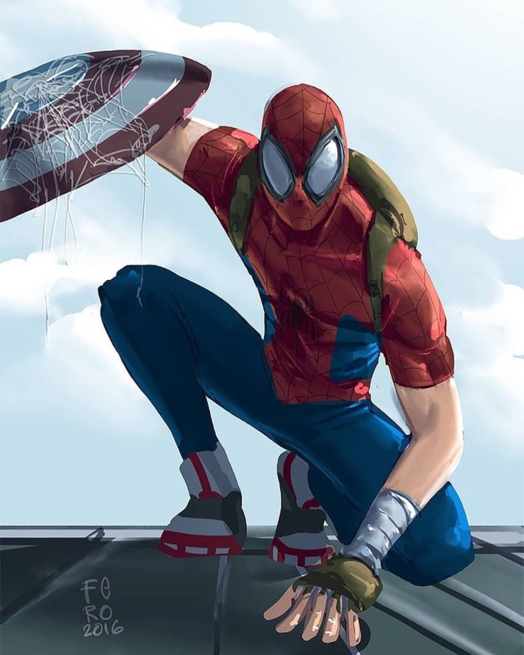 Человек паук аниме