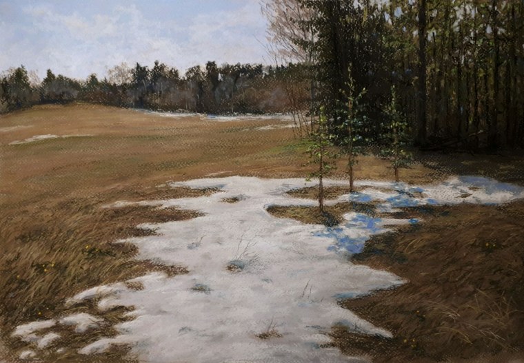 Художник Левитан проталины
