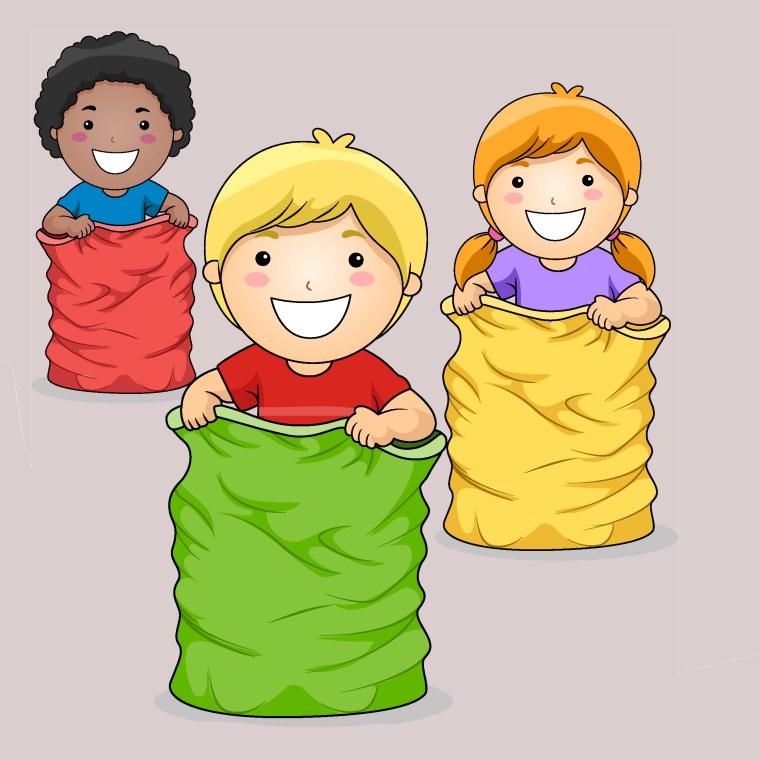 Прыжки в мешках дети