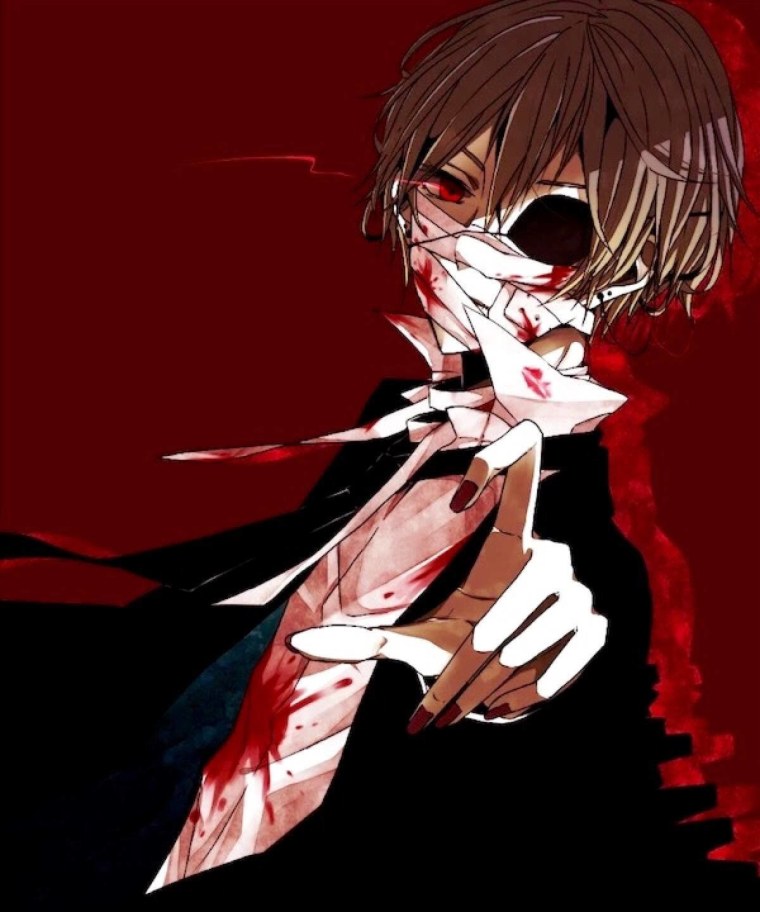 Аниме парень в маске