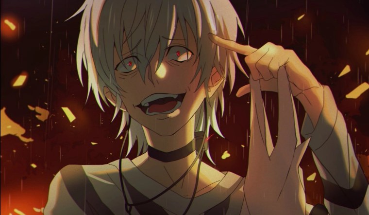 Черное белое аниме психи