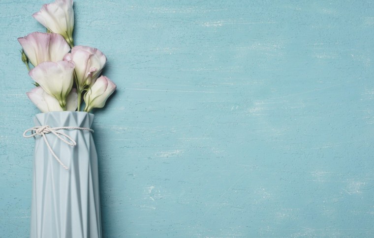 Фотофон голубые цветы