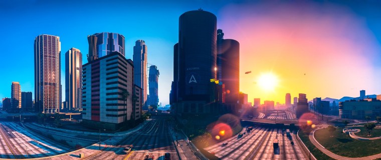 Фон города Лос Сантос ГТА 5