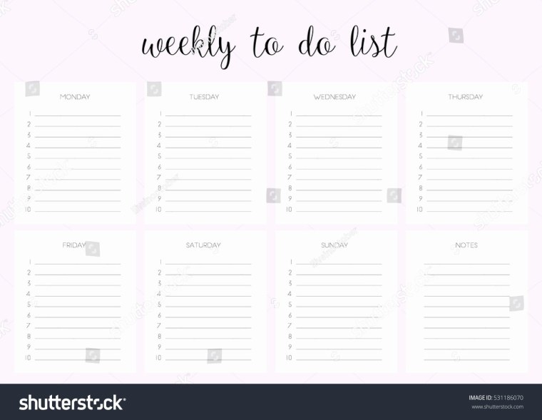 Расписание на неделю