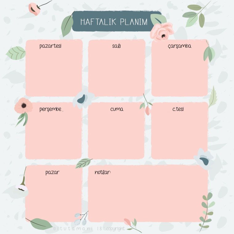 Haftalik Planner