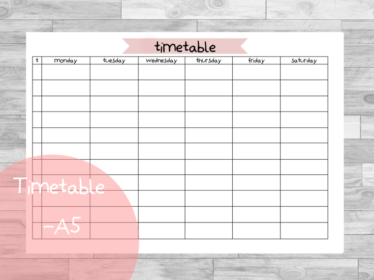 Расписание шаблоны эстетичные