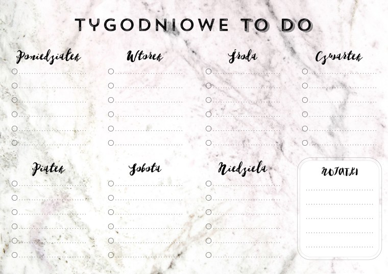 Расписание уроков для подростков черно белые