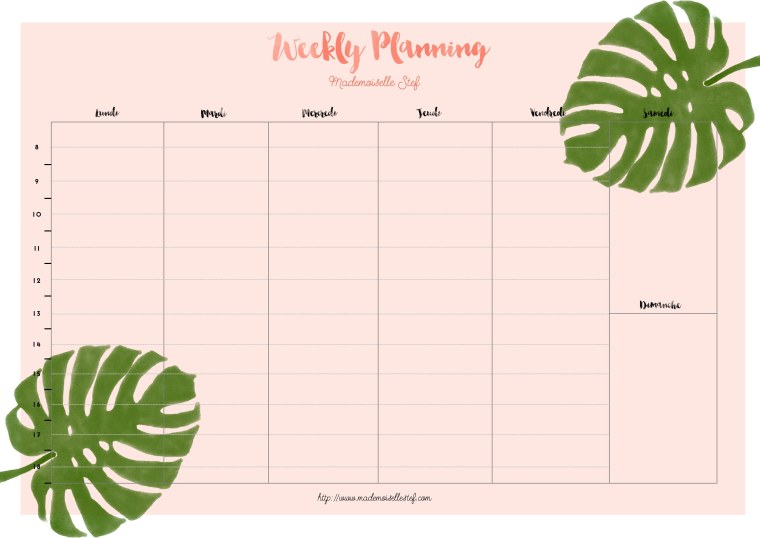 Лист планер на месяц