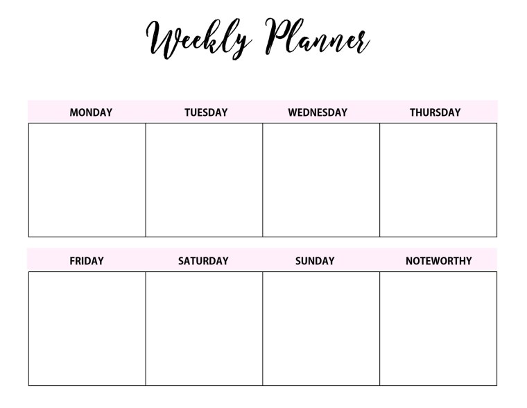 Планер на день