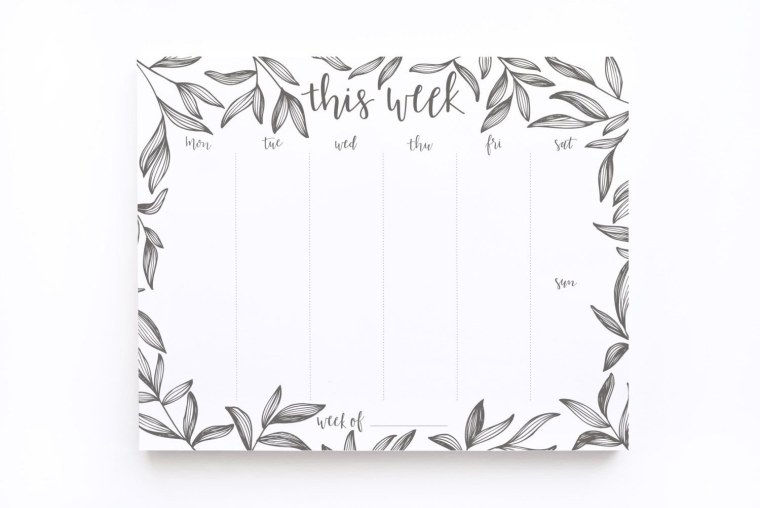 Планеры для печати Минимализм