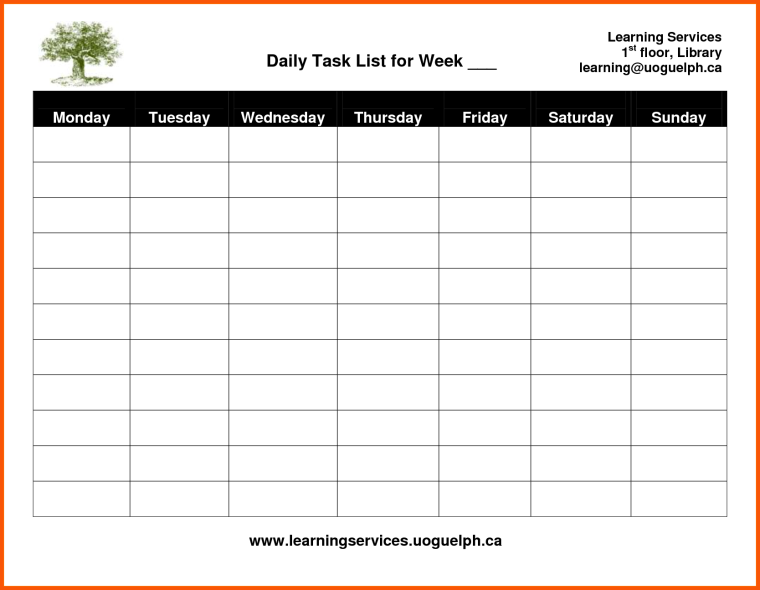 Расписание уроков чёрно белое