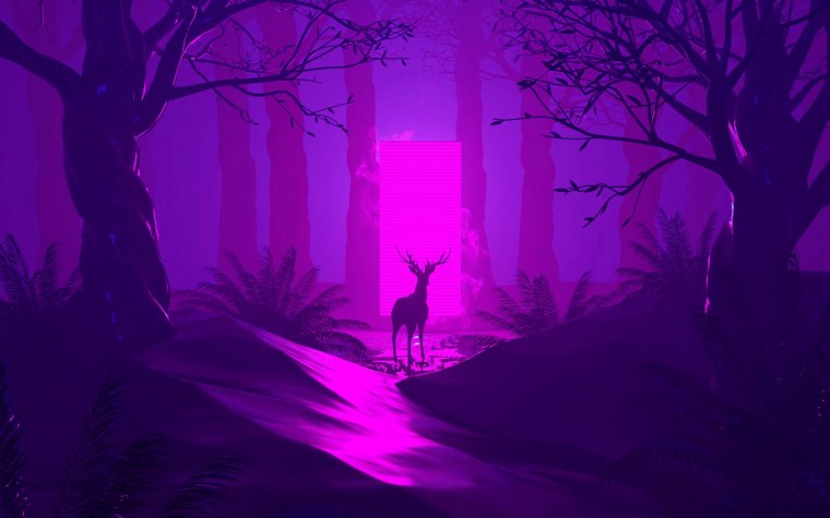 Фиолетовый лес Эстетика