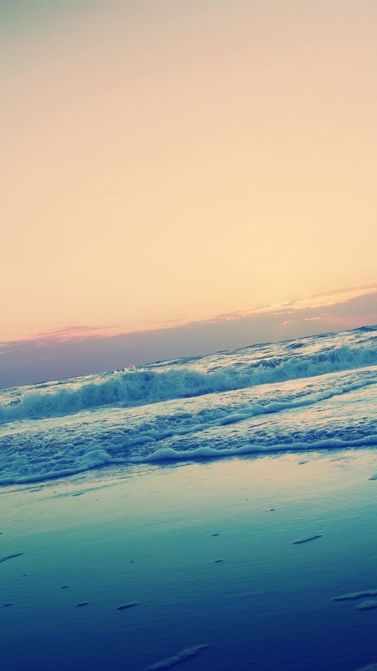 Океан голубая вода пальмы