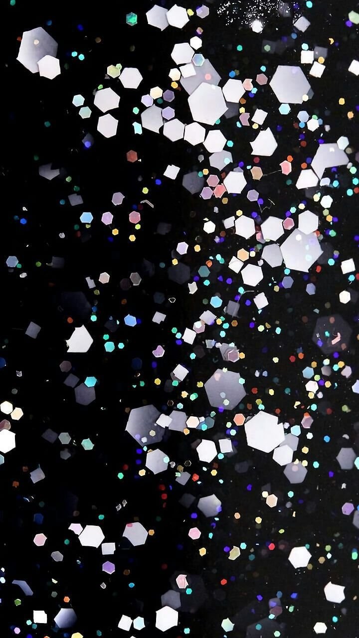 Темно синие блестки