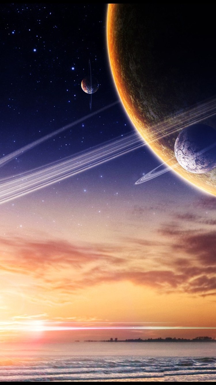 Небо с планетами