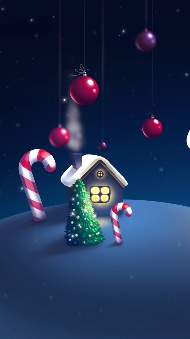 Новогодние заставки на телефон