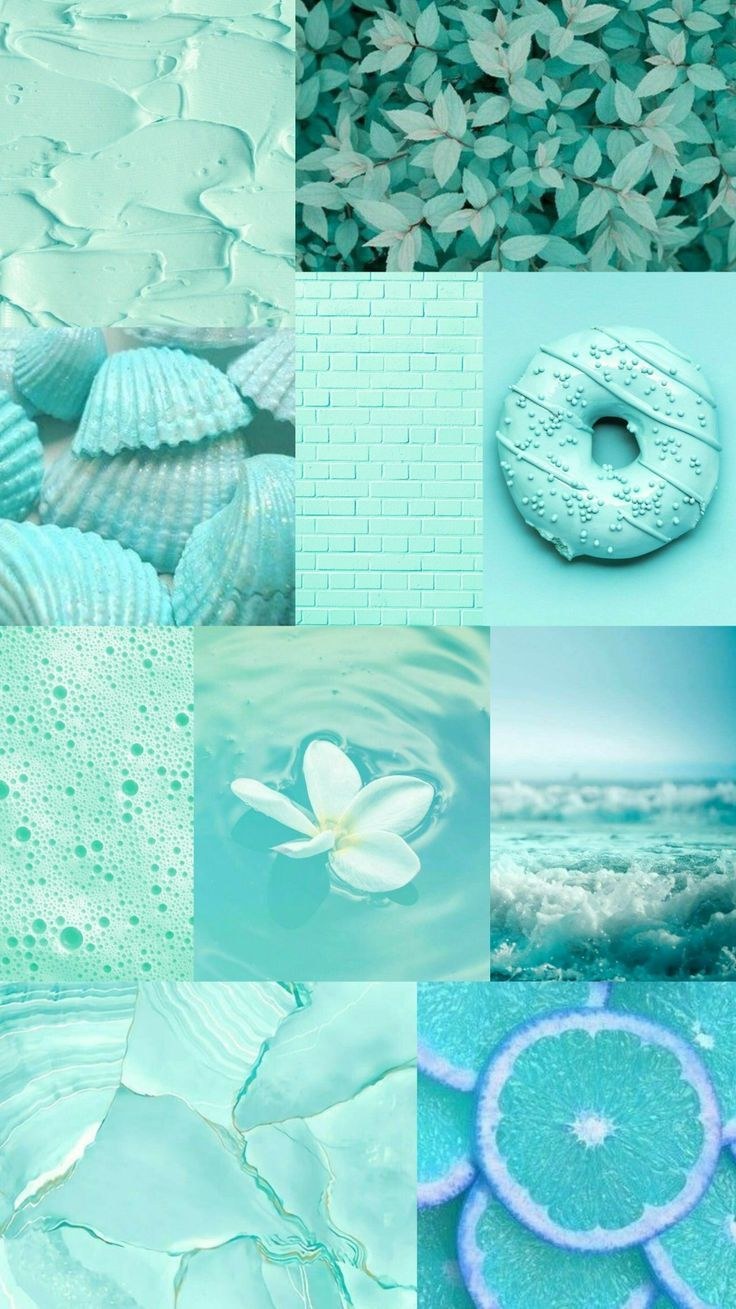 Мятные обои на айфон