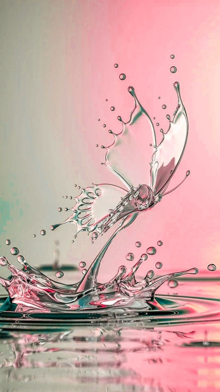 Бабочка из воды