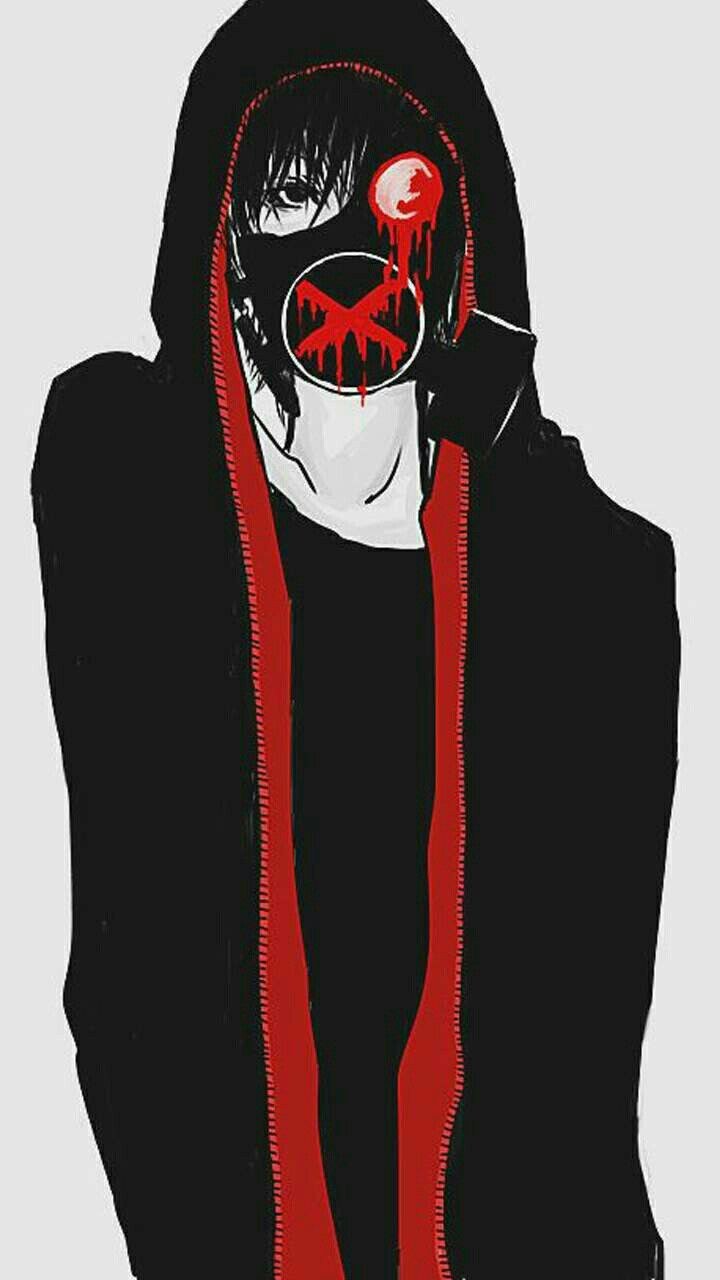 Аниме человек в маске