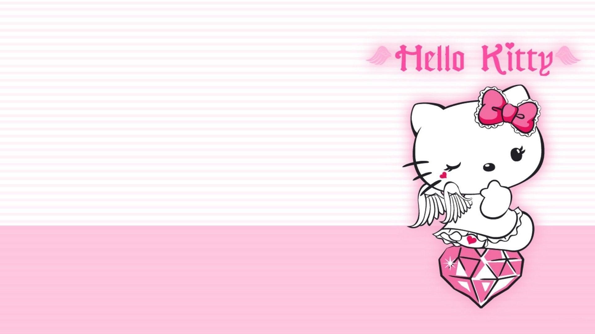 Парные обои hello kitty