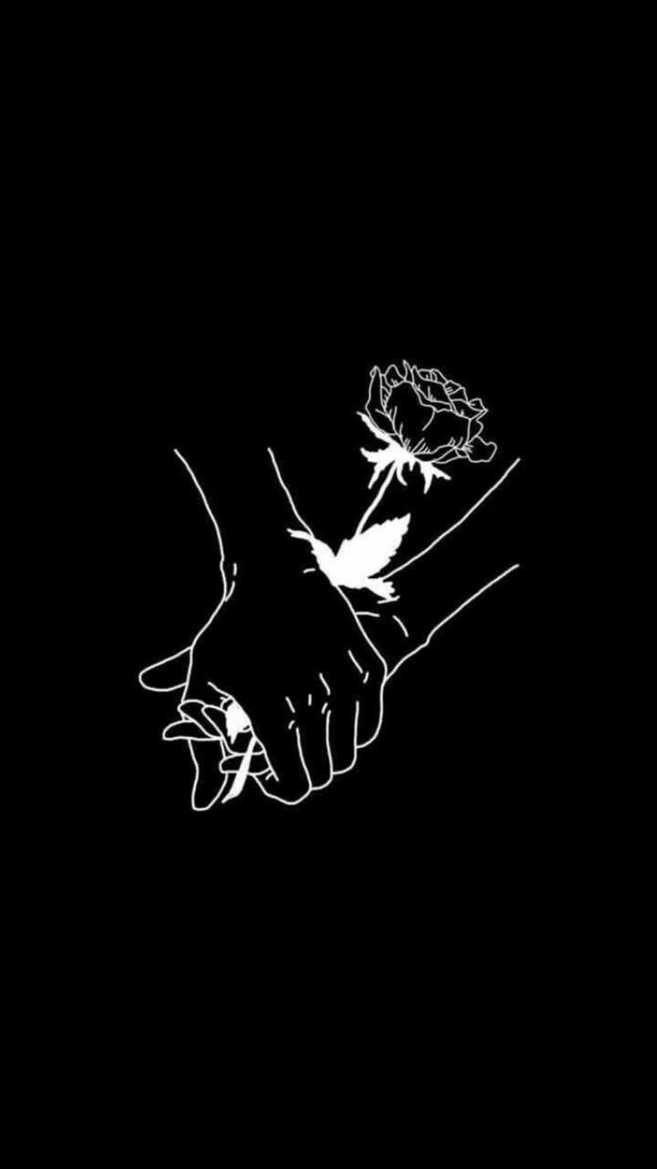 Жестов черными красками на фоне