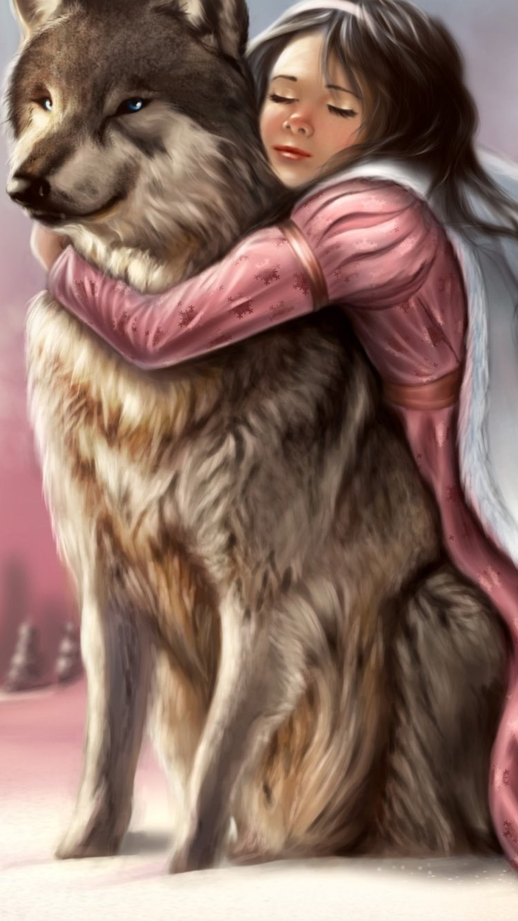 Волк и его любимая девочка