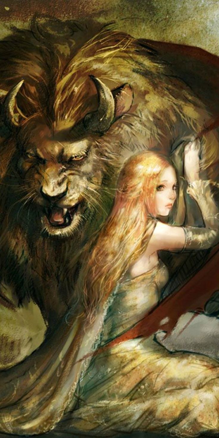 Девушка и Лев фэнтези