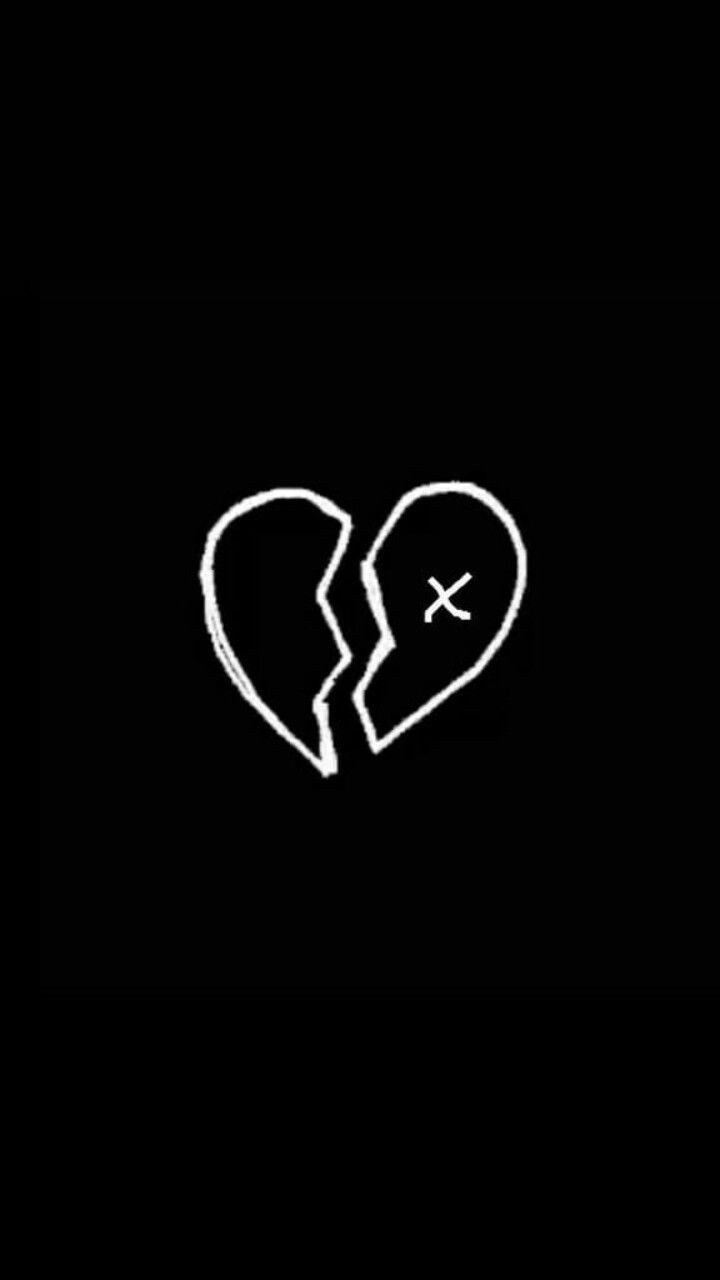 Сердце на черном фоне
