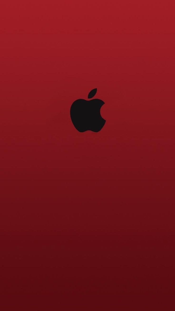 Apple красный фон