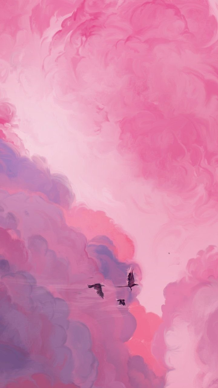 Море в розовых тонах