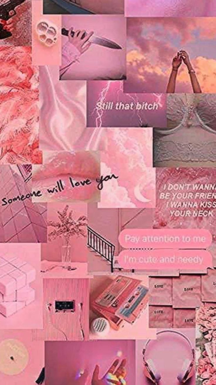Розовая Эстетика коллаж