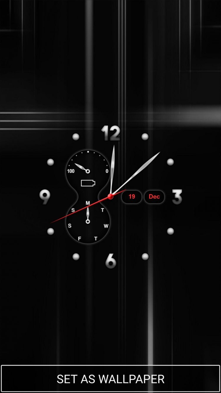 Часы на экран блокировки