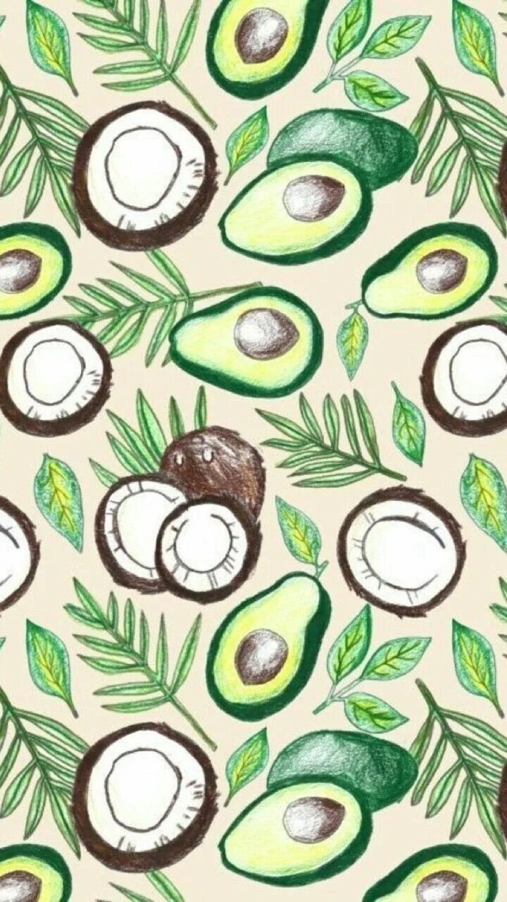 Бумага для скрапбукинга авокадо