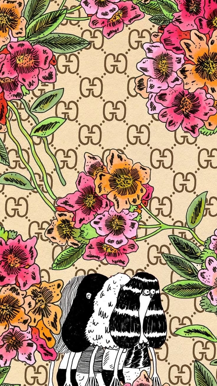 Гуччи фотообои