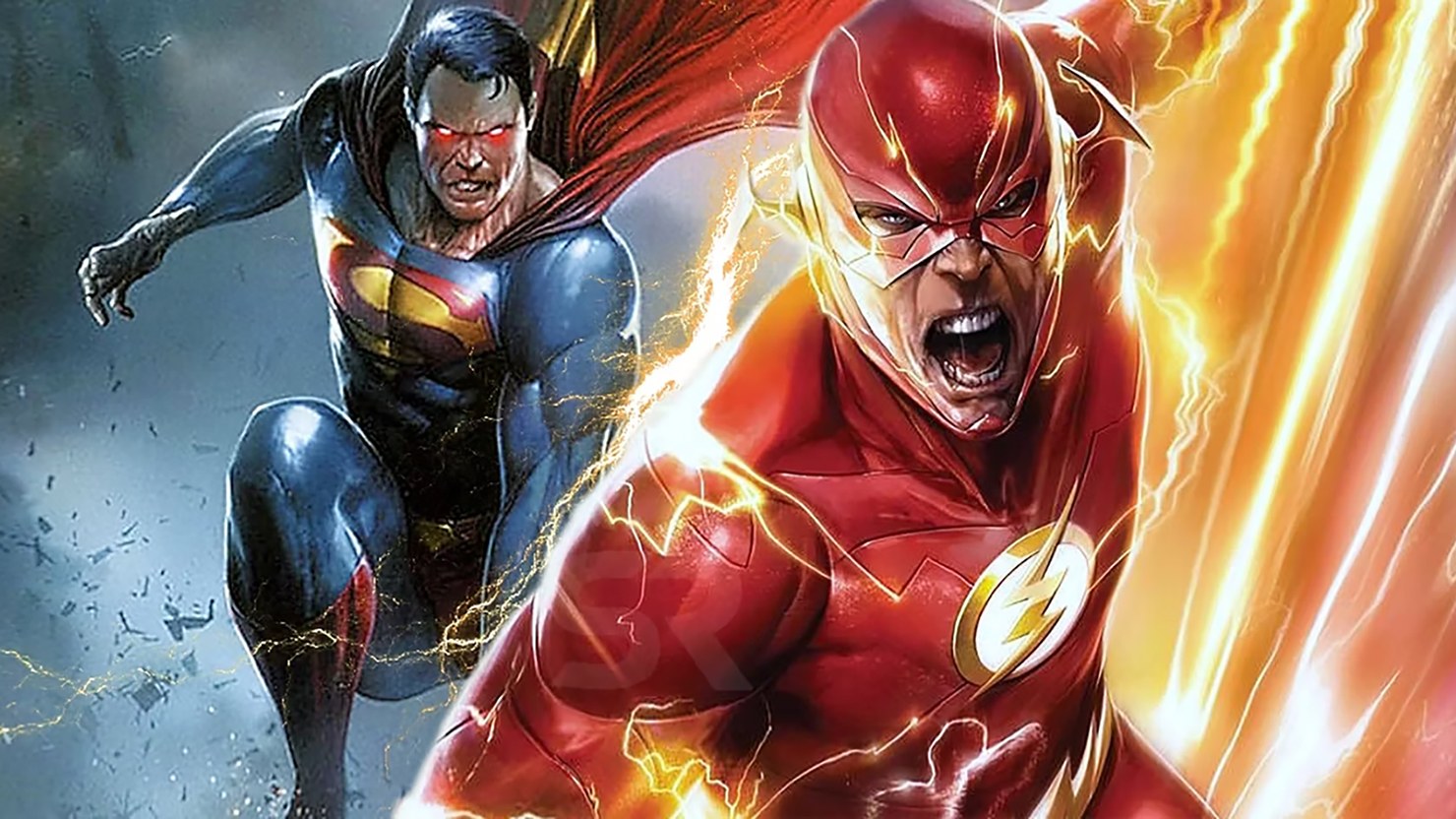 Just flash. Flash vs Superman. Флэш и Супермен. Флэш 2023 Супермен.