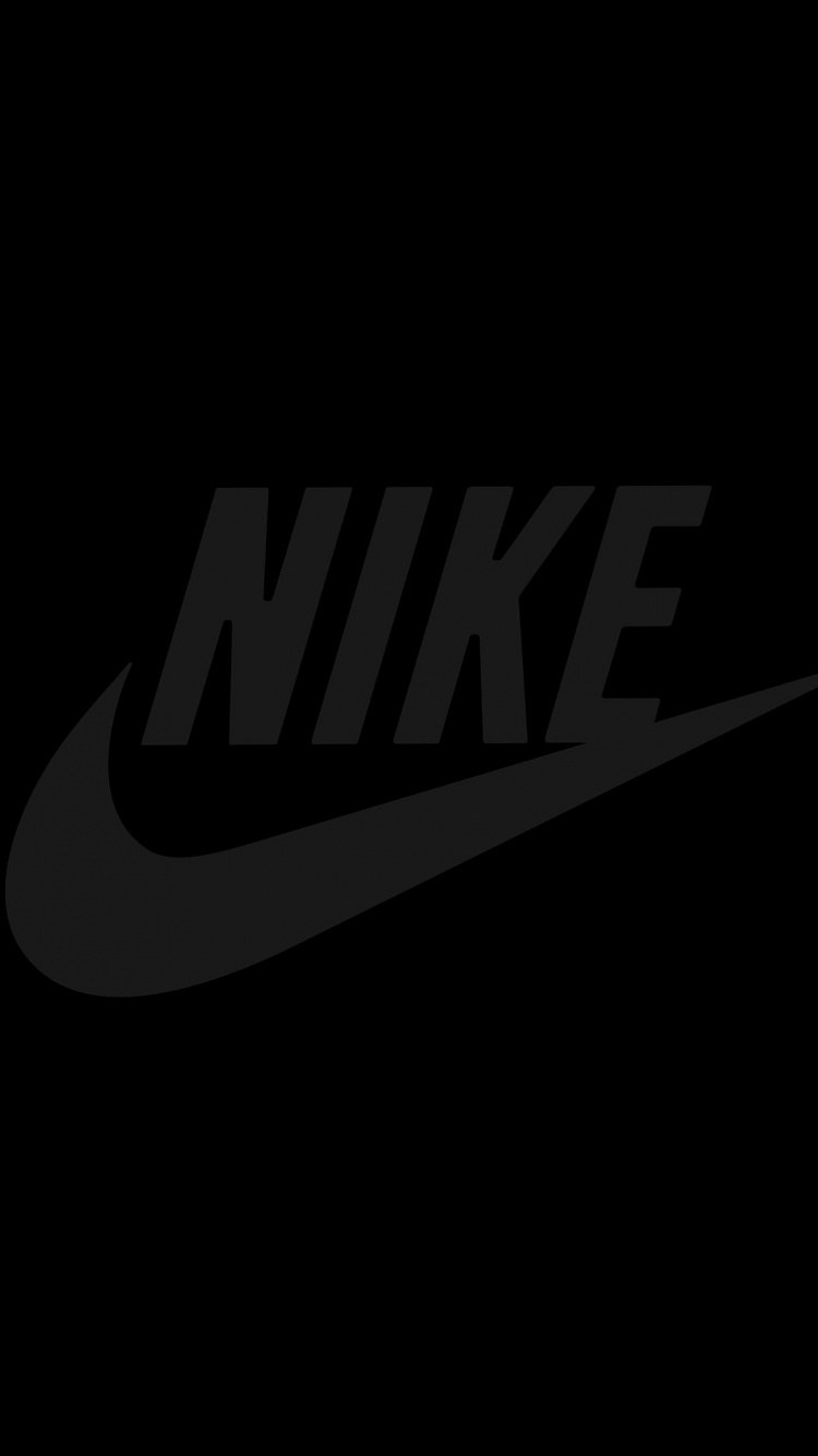 Nike на черном фоне
