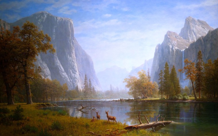 Альберт Бирштадт горный пейзаж