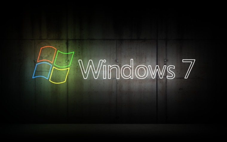 Неоновый логотип Windows