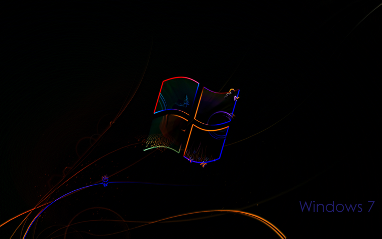 Черный фон виндовс