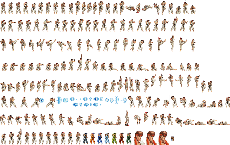 Стрит Файтер 2д спрайты