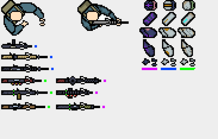 Пиксельный Top down Shooter